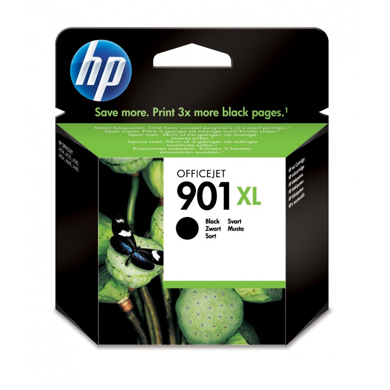 HP Cartucho de tinta Original 901XL de alta capacidad negro