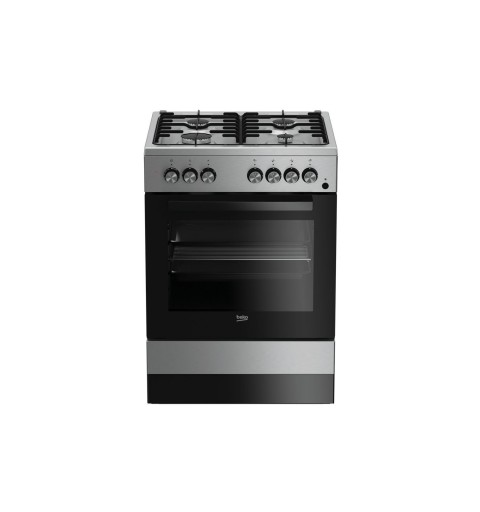 Beko FSE62110DX cocina Cocina independiente Encimera de gas Acero inoxidable A