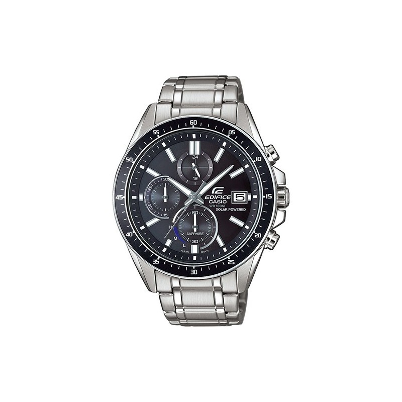 Casio EFS-S510D-1AVUEF montre Montre bracelet Unisexe Tough Solar Noir, Argent