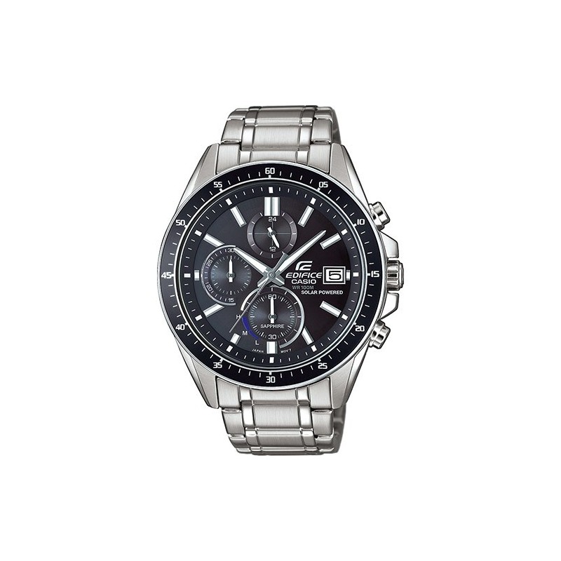 Casio EFS-S510D-1AVUEF reloj Reloj de pulsera Unisex Tough Solar Negro, Plata