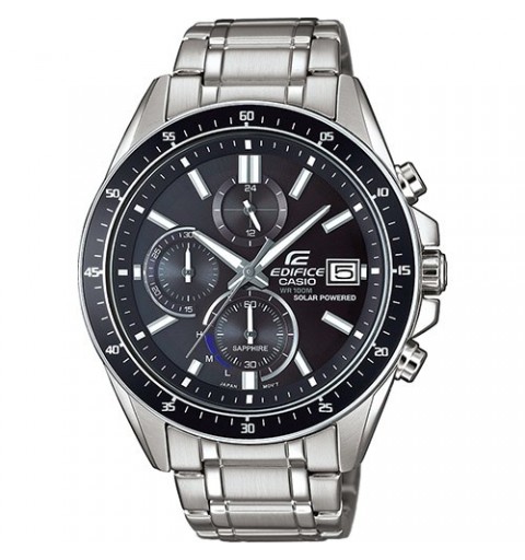 Casio EFS-S510D-1AVUEF montre Montre bracelet Unisexe Tough Solar Noir, Argent