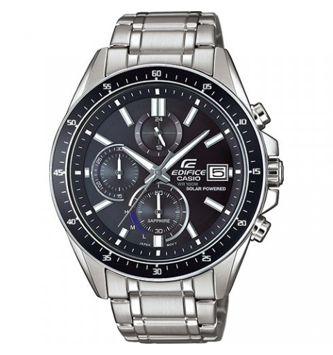 Casio EFS-S510D-1AVUEF reloj Reloj de pulsera Unisex Tough Solar Negro, Plata