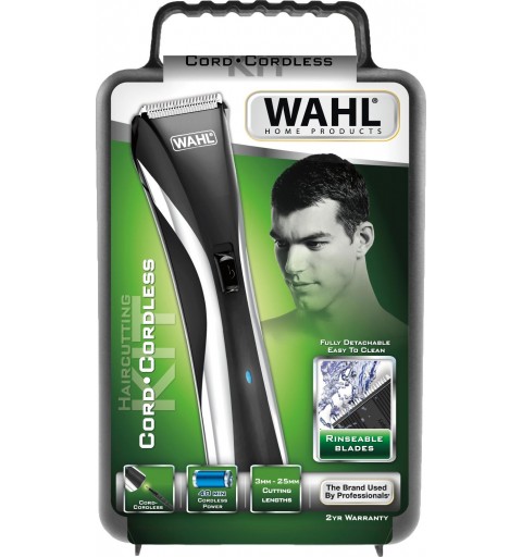 Wahl 9698-1016 Negro, Plata