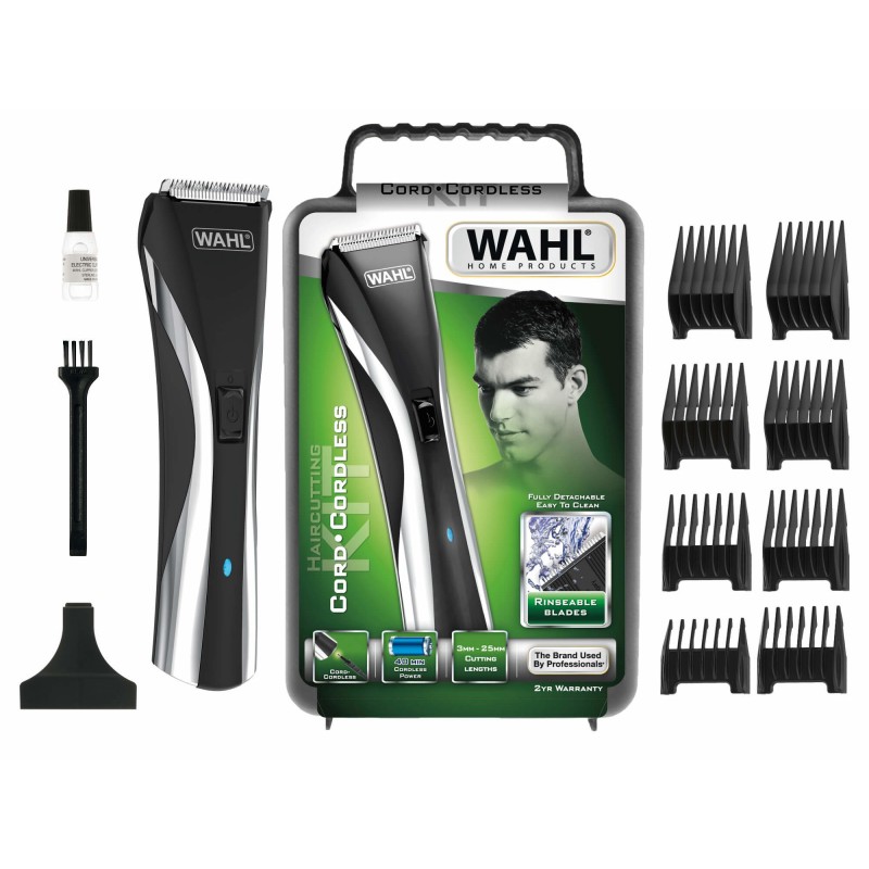 Wahl 9698-1016 Negro, Plata