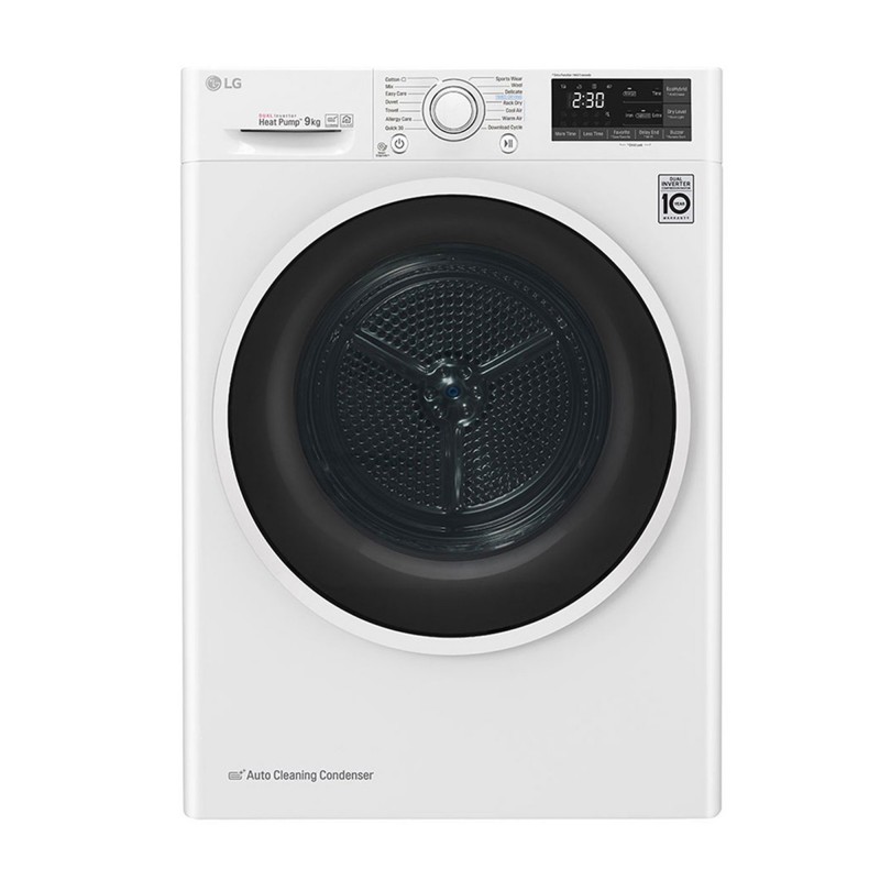 LG RH90V5AV6Q secadora Independiente Carga frontal 9 kg A++ Blanco