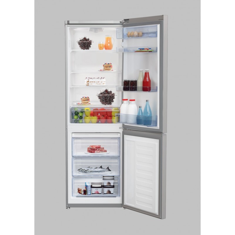 Beko RCSA330K30SN fridge-freezer Freestanding 295 L F Silver