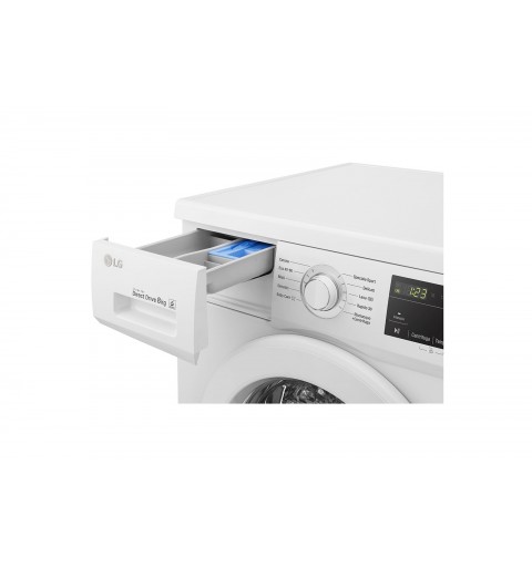 LG F4J3TN3WE washing machine Front-load 8 kg 1400 RPM D White