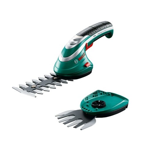 Bosch Isio tijera de césped inalámbrica 8 cm 3,6 V Ión de litio Negro, Verde