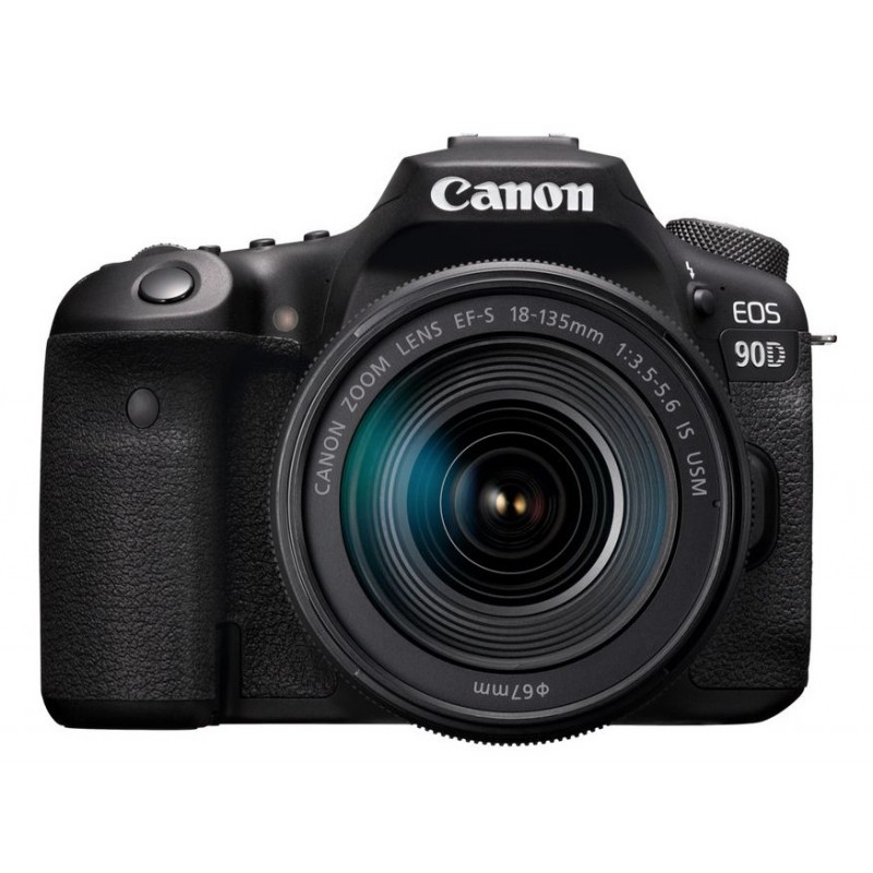 Canon EOS 90D + EF-S 18-135mm f 3.5-5.6 IS USM Kit fotocamere SLR 32,5 MP CMOS 6960 x 4640 Pixel Nero