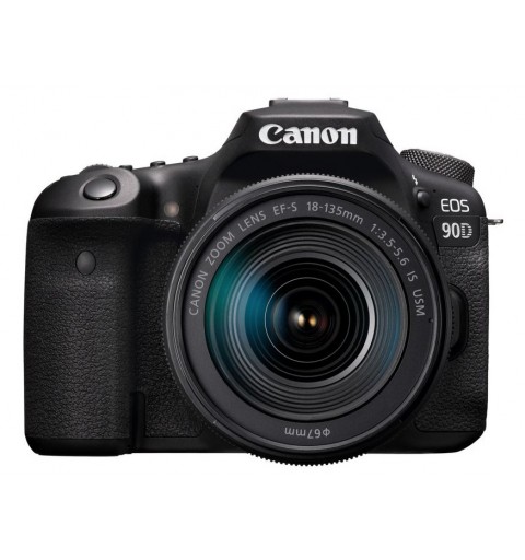 Canon EOS 90D + EF-S 18-135mm f 3.5-5.6 IS USM Kit fotocamere SLR 32,5 MP CMOS 6960 x 4640 Pixel Nero