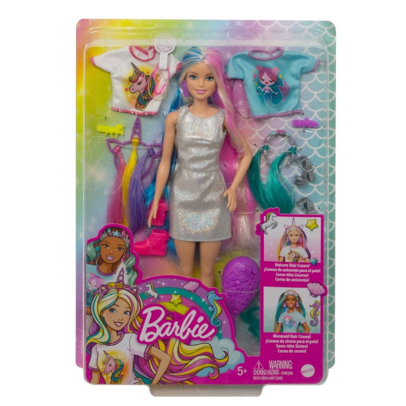 Barbie Poupée Cheveux Fantastiques
