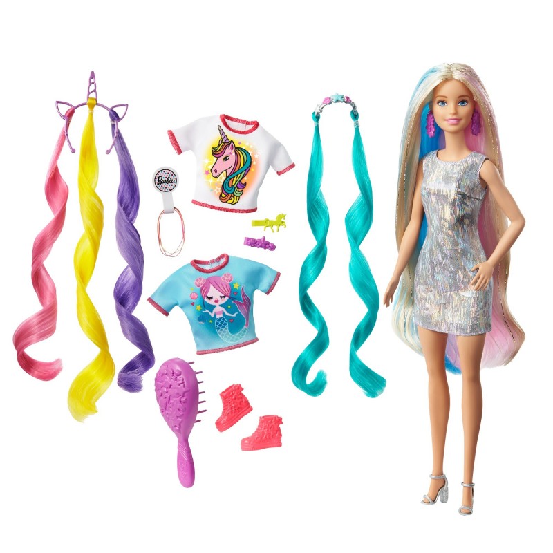 Barbie Poupée Cheveux Fantastiques