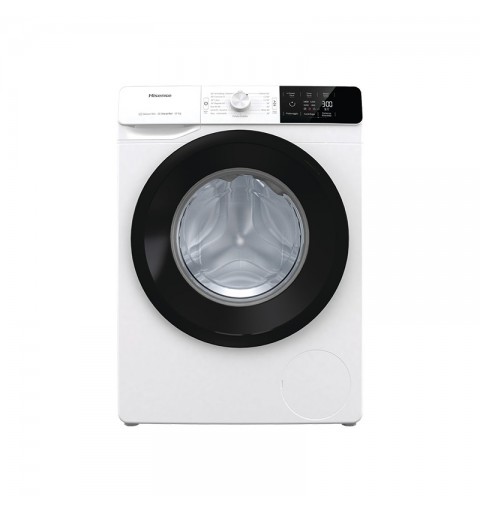 Hisense W10141GEVM machine à laver Charge avant 10 kg 1400 tr min B Noir, Blanc