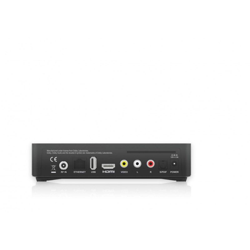 i-CAN S490 TV Set-Top-Box Kabel, Ethernet (RJ-45), Satellit HD Schwarz