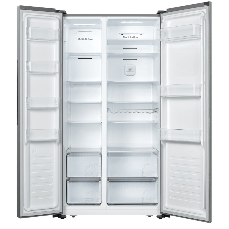 Hisense RS677N4AIF side-by-side refrigerator Freestanding 519 L F Stainless steel