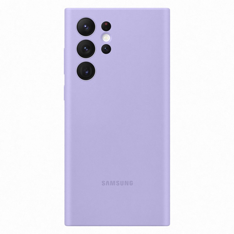 Samsung Cover in Silicone per Galaxy S22 Ultra, Lavender