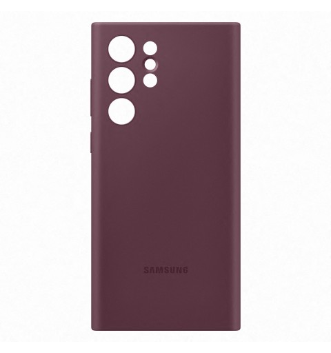 Samsung Cover in Silicone per Galaxy S22 Ultra, Burgundy