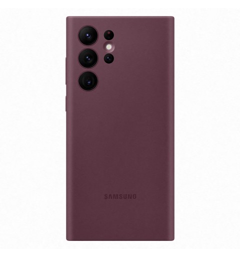Samsung Cover in Silicone per Galaxy S22 Ultra, Burgundy