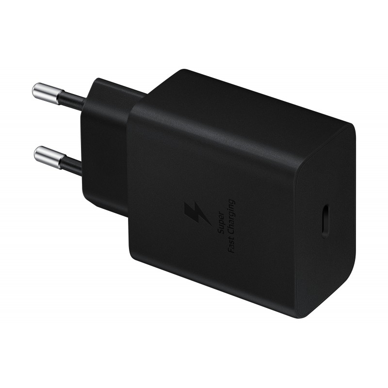 Samsung Caricabatterie Super Fast Charging 45W EP-T4510, Porta USB-C (con Cavo), Nero