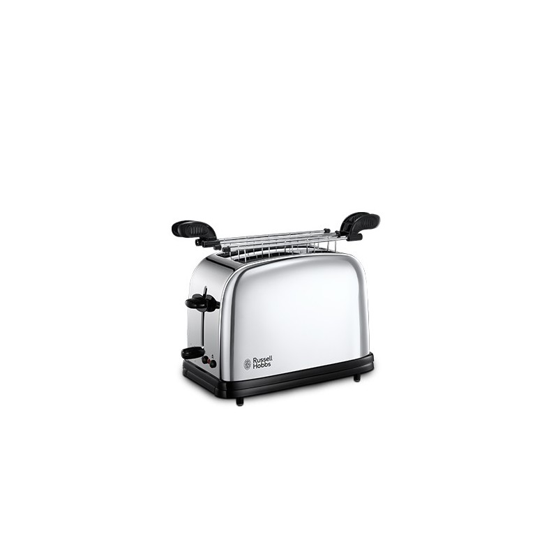 Russell Hobbs 23310-57 tostapane 2 fetta e Nero, Argento