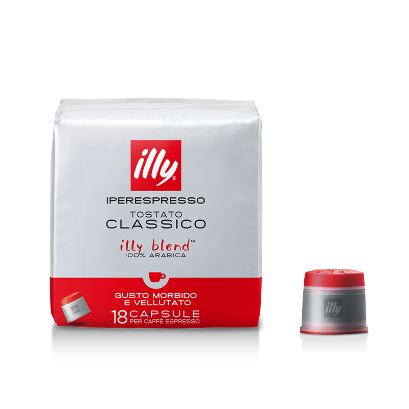 Illy Capsule caffè Iperespresso Tostatura Media (Rosso) Confezione Da 18 capsule