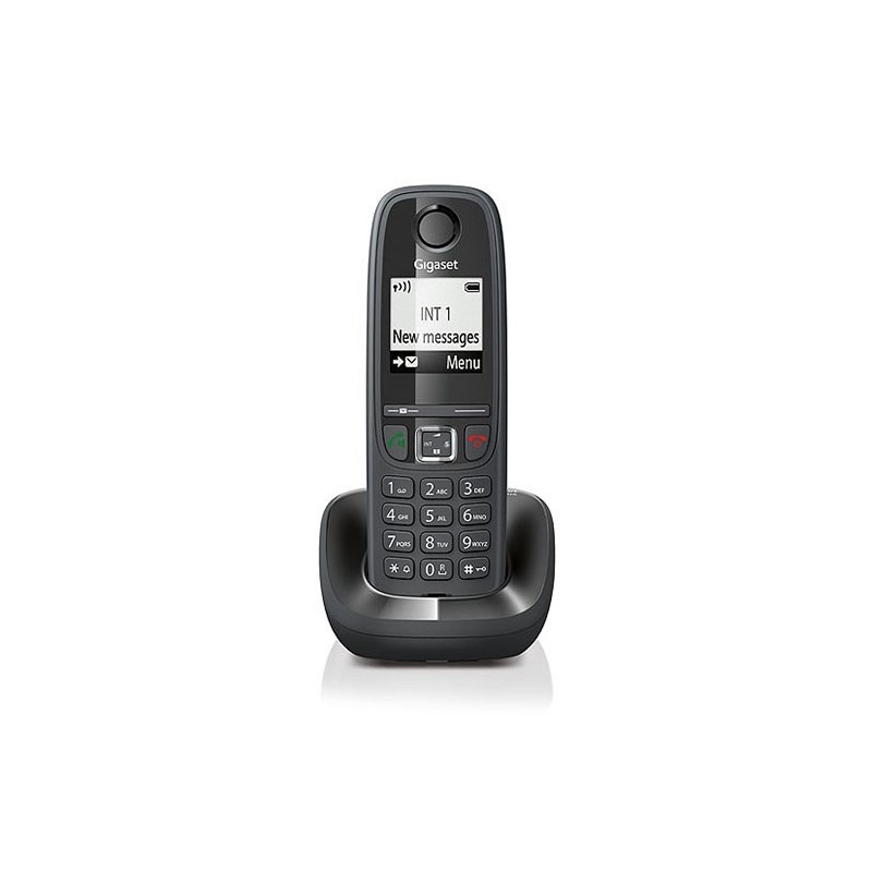 Gigaset AS405 Trio Analoges DECT-Telefon Anrufer-Identifikation Schwarz