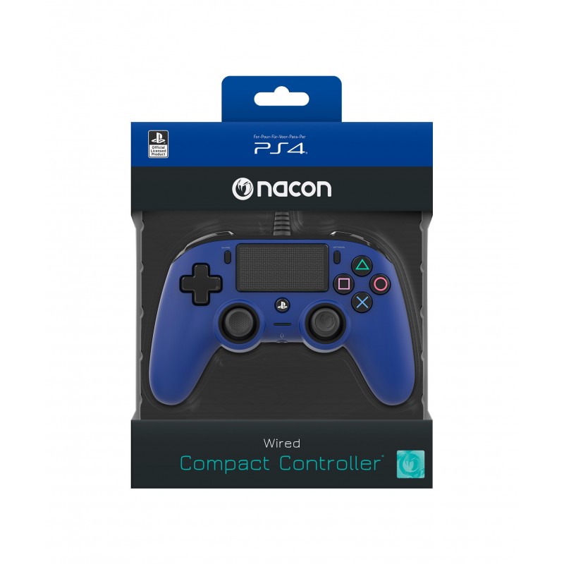 NACON PS4OFCPADBLUE Gaming-Controller Blau Gamepad PlayStation 4