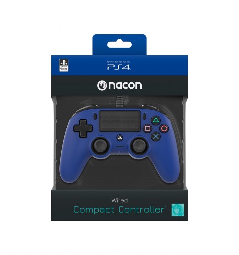 NACON PS4OFCPADBLUE Gaming-Controller Blau Gamepad PlayStation 4