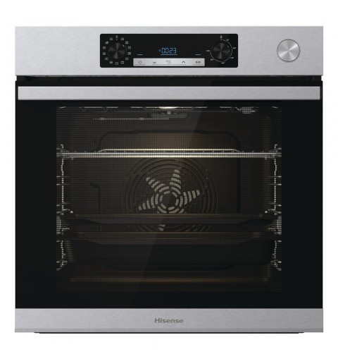 Hisense BSA66226AX oven 77 L 3500 W A Black, Grey, Stainless steel