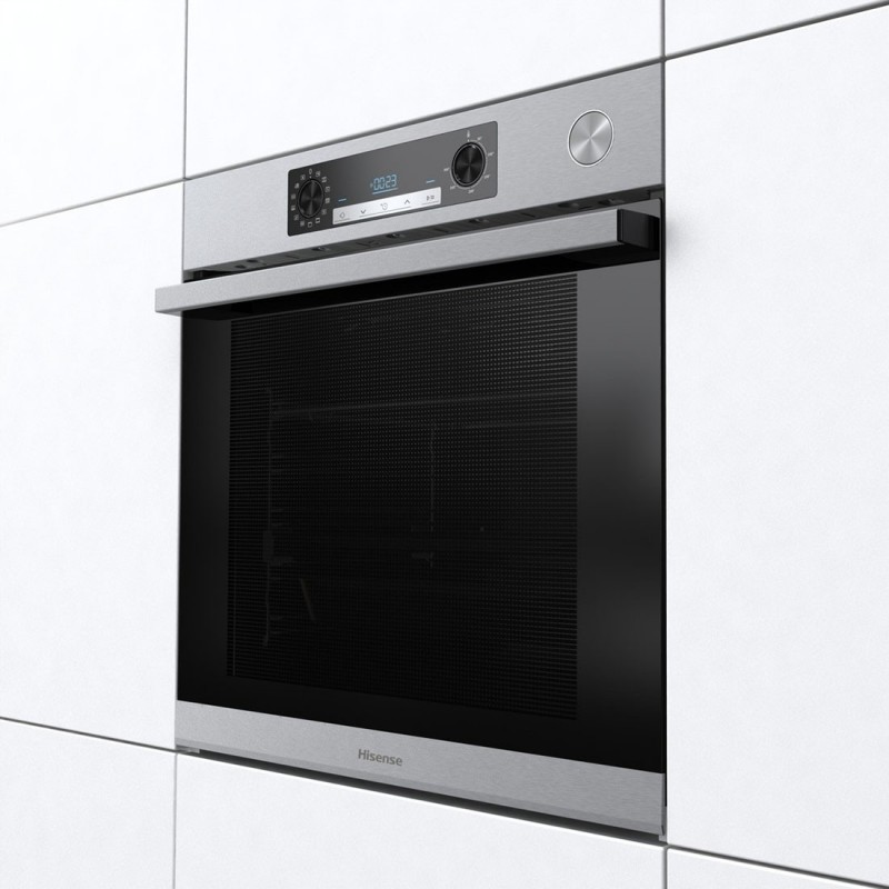 Hisense BSA66226AX Backofen 77 l 3500 W A Schwarz, Grau, Edelstahl