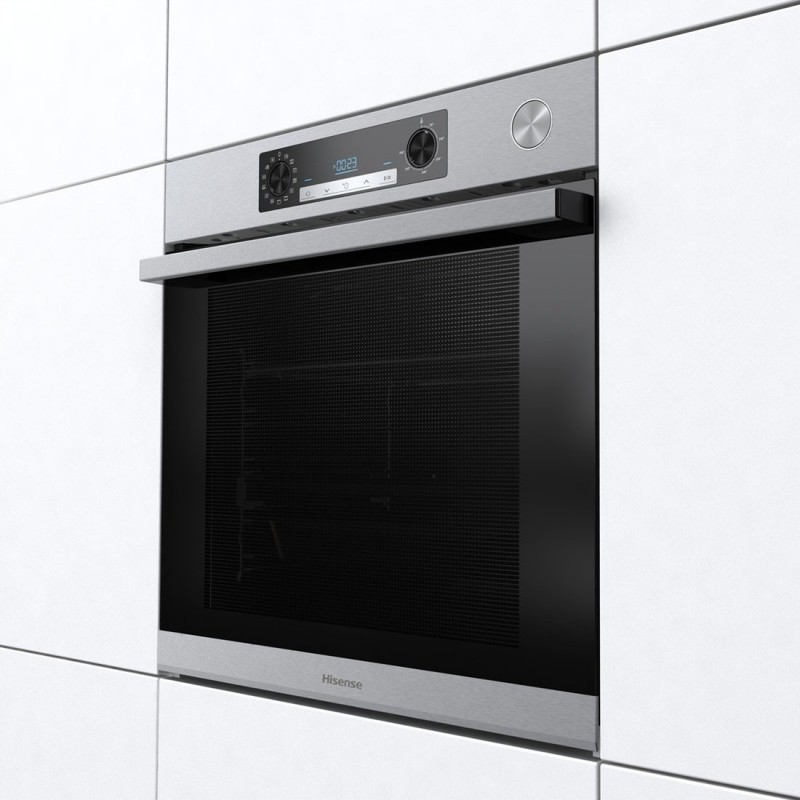 Hisense BSA66226AX oven 77 L 3500 W A Black, Grey, Stainless steel