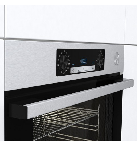 Hisense BSA66226AX forno 77 L 3500 W A Nero, Grigio, Acciaio inossidabile