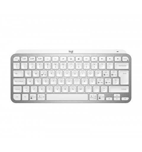 Logitech MX Keys Mini Minimalist Wireless Illuminated Keyboard Tastatur RF Wireless + Bluetooth QWERTY Italienisch Grau