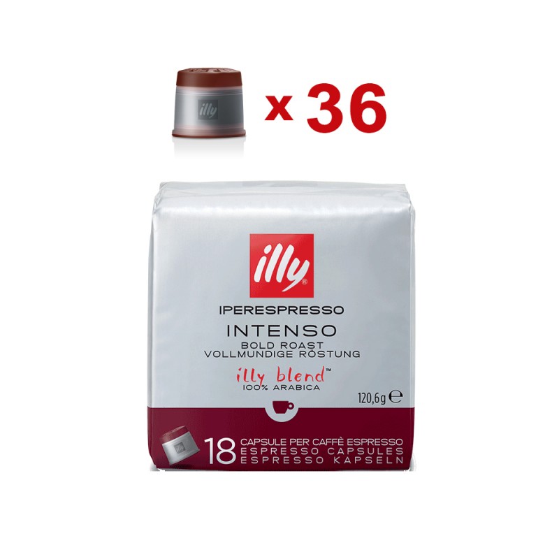 Illy Capsule Caffè Iperespresso Tostatura Intenso (Marrone) - 36 Capsule