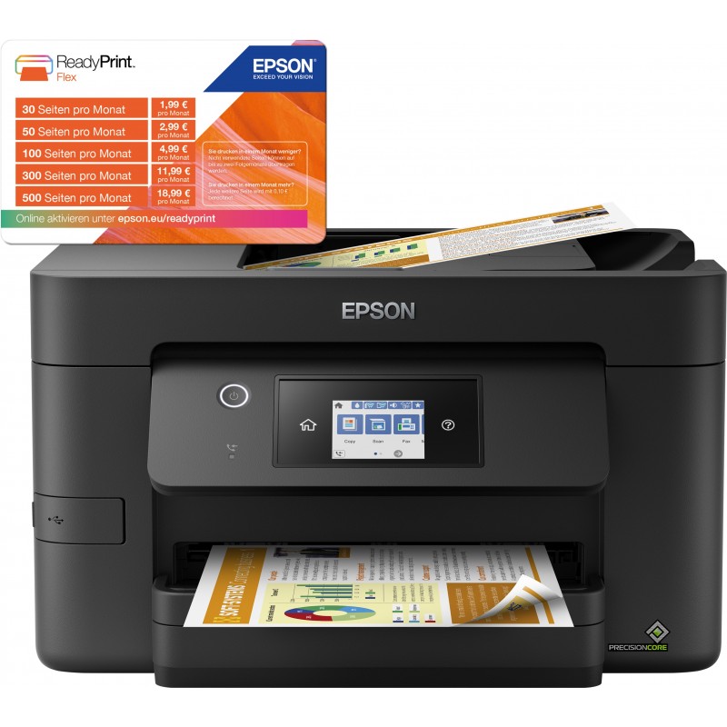 Epson WorkForce Pro WF‑3825DWF Inkjet A4 4800 x 2400 DPI 21 ppm Wi-Fi