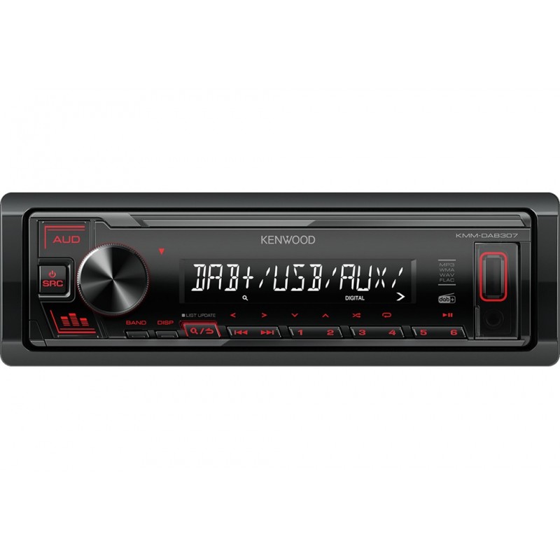 Kenwood KMM-DAB307 Auto Media-Receiver Schwarz 200 W