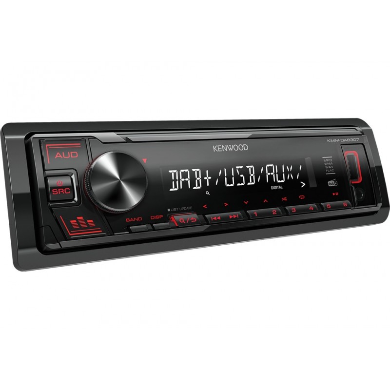 Kenwood KMM-DAB307 receptor multimedia para coche Negro 200 W