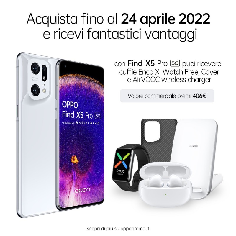 OPPO Find X5 Pro 17 cm (6.7") Double SIM Android 12 5G USB Type-C 12 Go 256 Go 5000 mAh Blanc