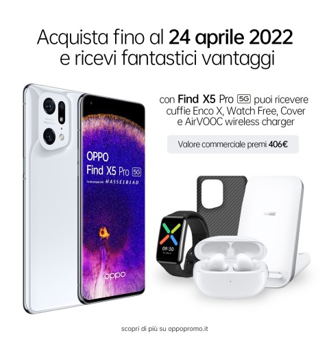 OPPO Find X5 Pro 17 cm (6.7") Double SIM Android 12 5G USB Type-C 12 Go 256 Go 5000 mAh Blanc