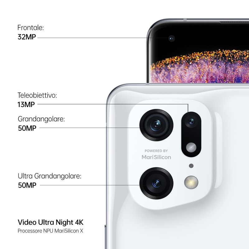 OPPO Find X5 Pro 17 cm (6.7") Double SIM Android 12 5G USB Type-C 12 Go 256 Go 5000 mAh Blanc