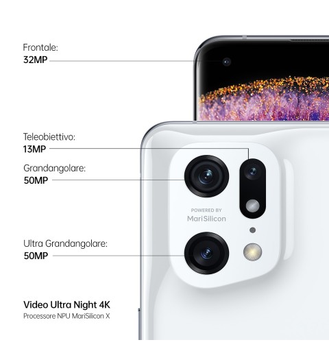 OPPO Find X5 Pro 17 cm (6.7") Double SIM Android 12 5G USB Type-C 12 Go 256 Go 5000 mAh Blanc