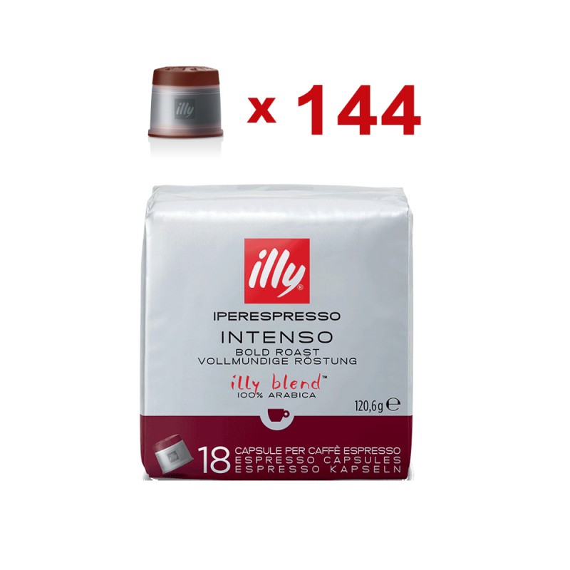 Illy Capsule Caffè Iperespresso Tostatura Intenso (Marrone) - 144 Capsule