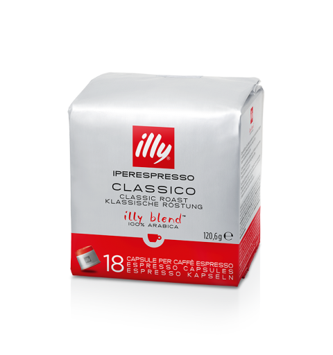 Illy Capsule Caffè Iperespresso Tostatura Intenso (Marrone) + Classico (Rosso) - 72 Capsule Totali