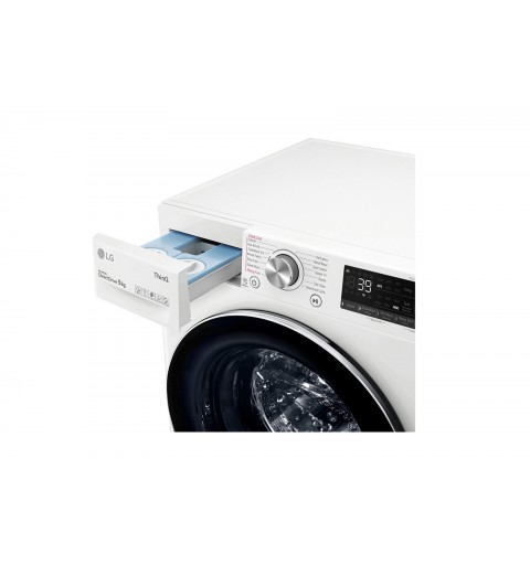 LG F6WV709S2EA washing machine Front-load 9 kg 1600 RPM A White
