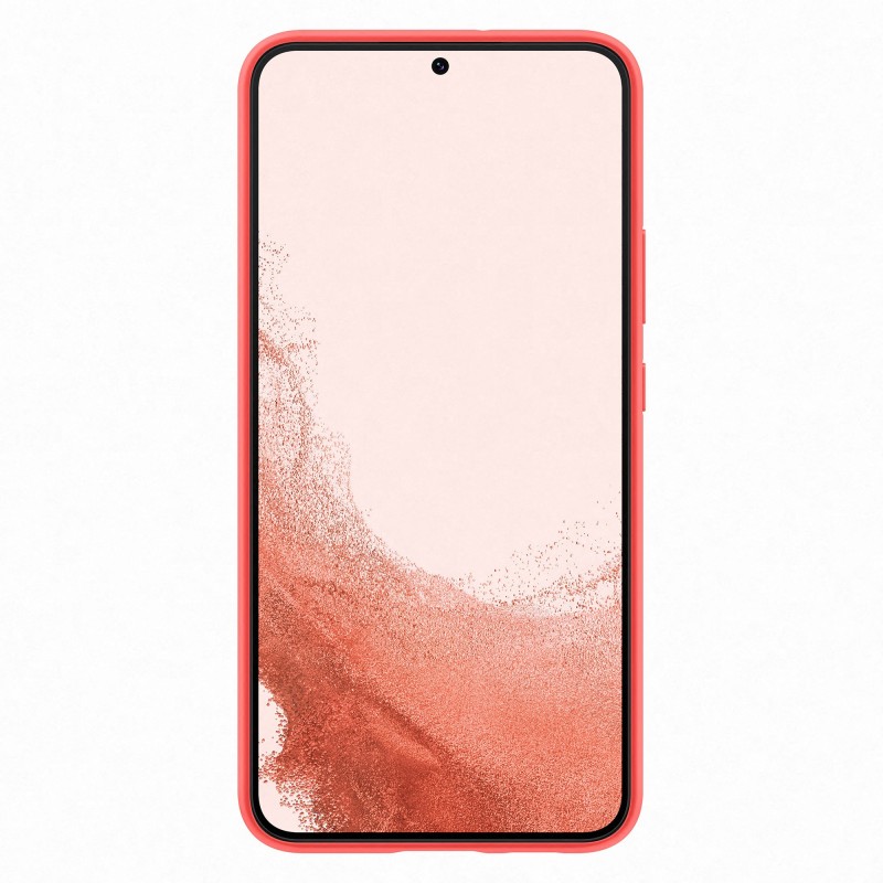 Samsung Cover in Silicone per Galaxy S22+, Glow Red