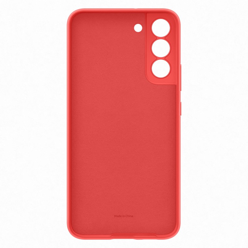 Samsung Cover in Silicone per Galaxy S22+, Glow Red