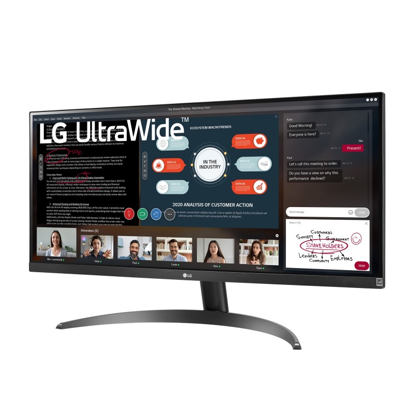 LG 29WP500-B pantalla para PC 73,7 cm (29") 2560 x 1080 Pixeles UltraWide Full HD LED Negro