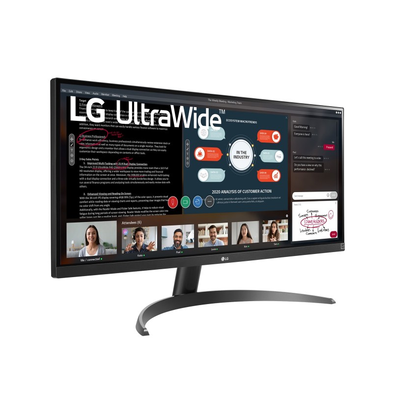 LG 29WP500-B écran plat de PC 73,7 cm (29") 2560 x 1080 pixels Full HD Ultra large LED Noir