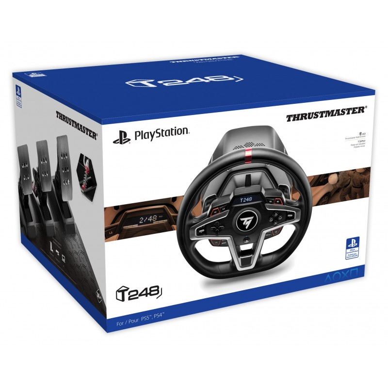 Thrustmaster T248 Nero Sterzo + Pedali PC, PlayStation 4, PlayStation 5