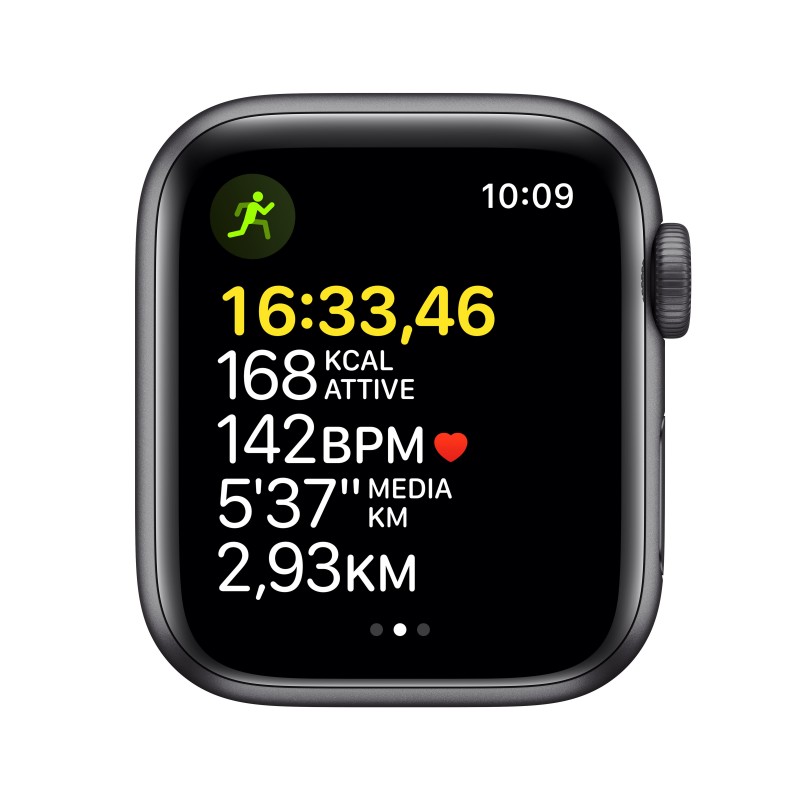 Apple Watch SE GPS, 40mm Cassa in Alluminio Grigio Scuro con Cinturino Sport Mezzanotte